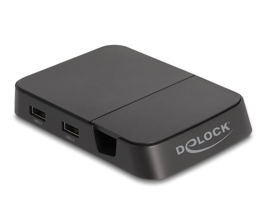 DeLOCK - Estación de acoplamiento para smartphone 4K con soporte integrado - HDMI/USB/Concentrador/SD/Micro SD para Android o Windows