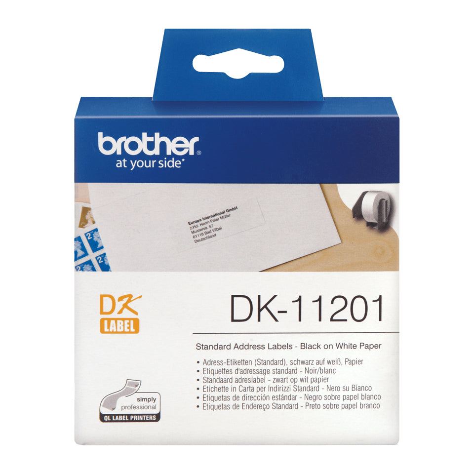 Brother DK-11201 cinta para impresora de etiquetas Negro sobre blanco