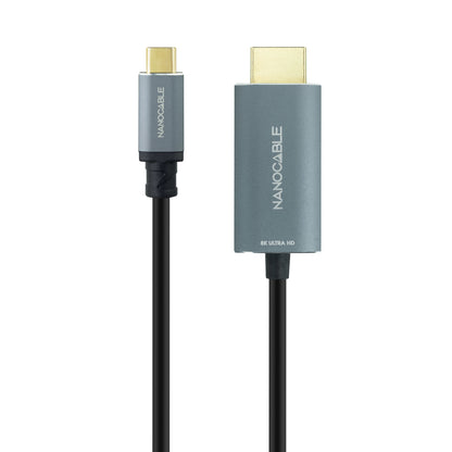 Nanocable - Cable Conversor USB-C a HDMI 2.1 8K@60HZ 1.8m  Negro