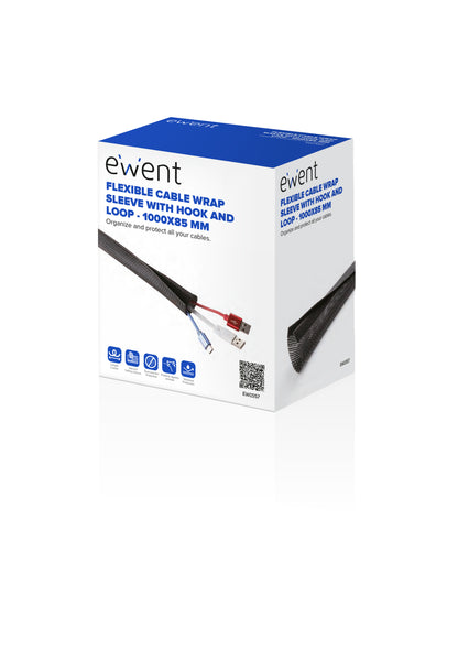 Ewent - EW1557 organizador de cables Universal Pasacables Negro 1 pieza(s)