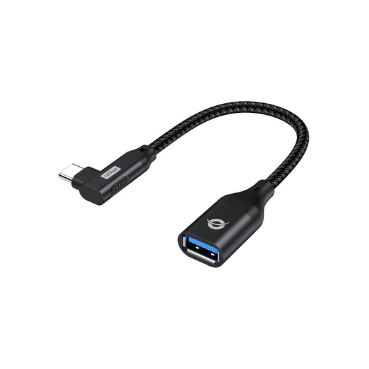 Conceptronic - ABBY19B cambiador de género para cable USB-C USB-A Negro