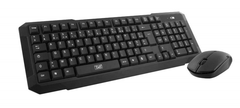 T'nB - KBSCFIRSTES teclado Ratón incluido Oficina RF inalámbrico QWERTY Inglés  Español Negro