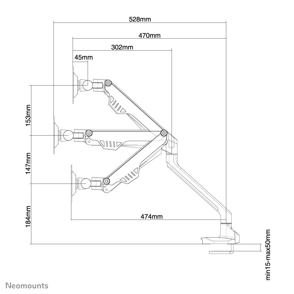 Neomounts - Soporte de escritorio para monitor