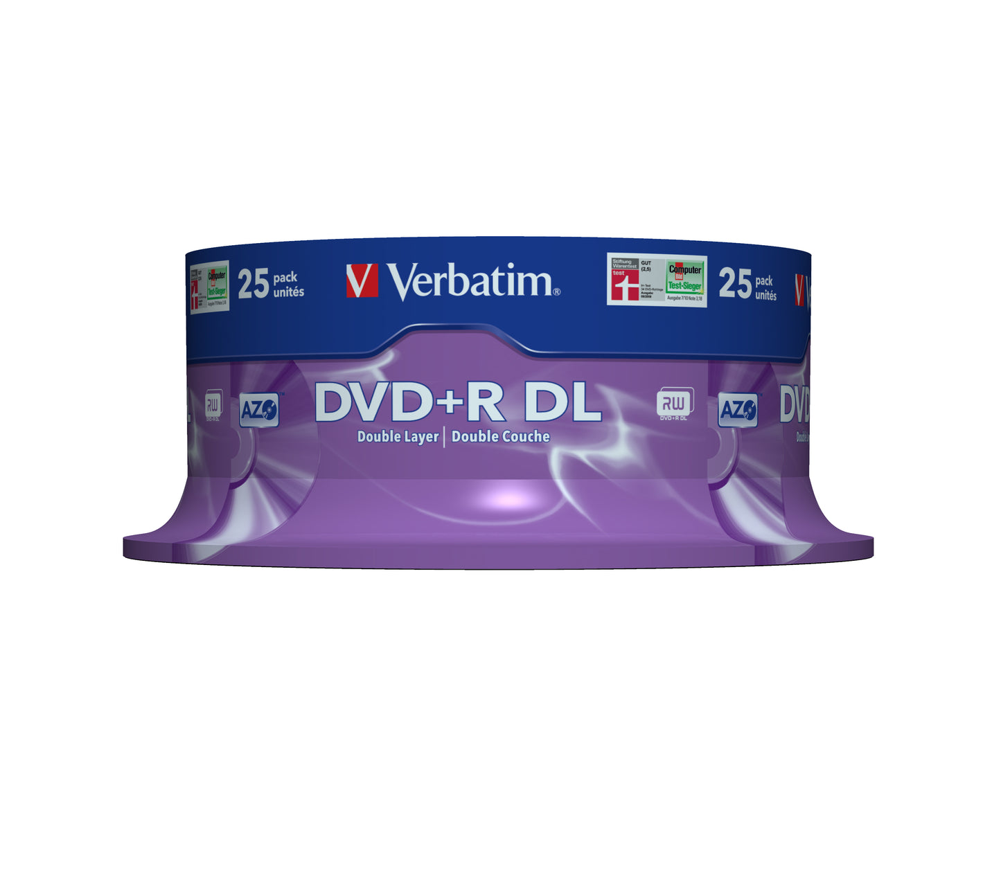 Verbatim - DVD+R Double Layer 8x Matt Silver 25pk Spindle 8 5 GB DVD+R DL 25 pieza(s)