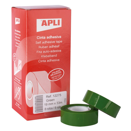 APLI - 12275 cinta adhesiva 33 m Verde 1 pieza(s)