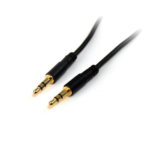 StarTech.com - Cable de 3m Delgado de Audio Estéreo de 3 5mm - Macho a Macho