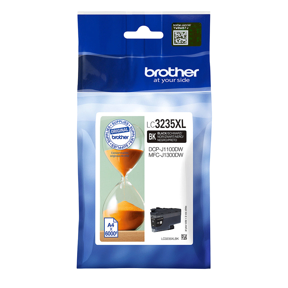 Brother LC-3235XLBK cartucho de tinta 1 pieza(s) Original Alto rendimiento (XL) Negro