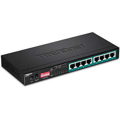 Trendnet - TPE-LG80 switch No administrado Gigabit Ethernet (10/100/1000) Energía sobre Ethernet (PoE) Negro