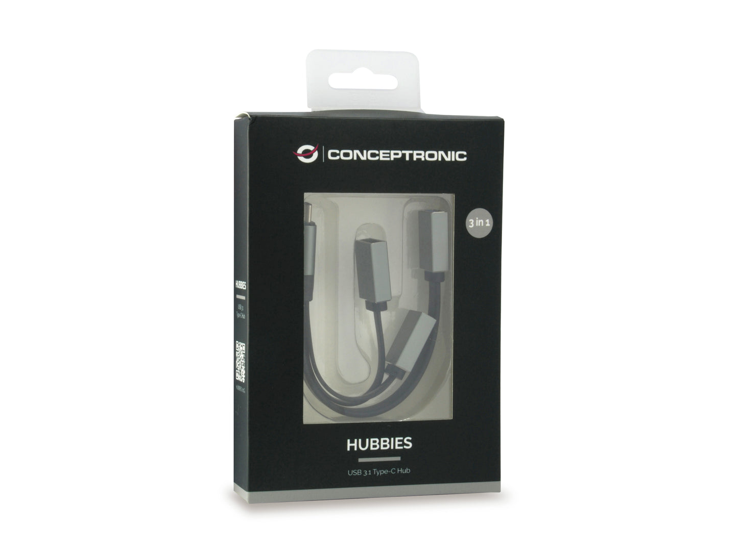 Conceptronic - HUBBIES01G hub de interfaz USB 3.2 Gen 2 (3.1 Gen 2) Type-C 5000 Mbit/s Gris