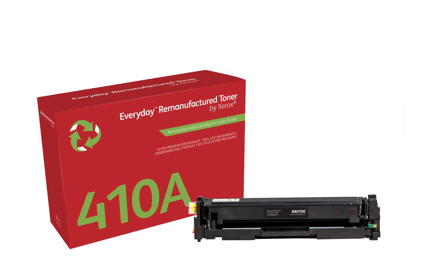 Everyday Tóner ™ Negro remanufacturado de Xerox es compatible con HP 410A (CF410A), Capacidad estándar