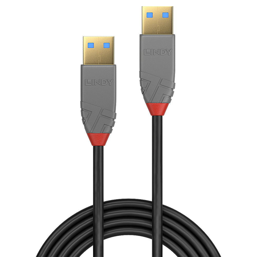 Lindy - 36753 cable USB USB 3.2 Gen 1 (3.1 Gen 1) 3 m USB A Negro  Gris