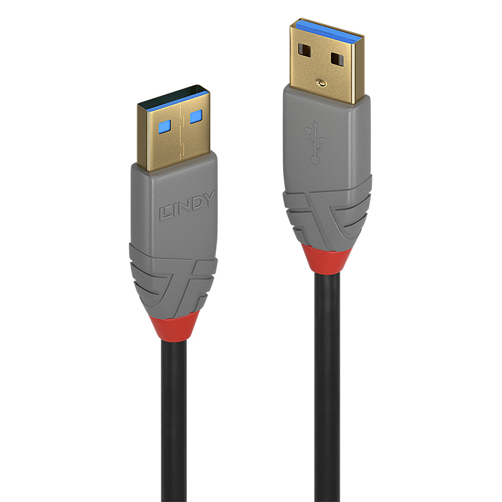 Lindy - 36753 cable USB USB 3.2 Gen 1 (3.1 Gen 1) 3 m USB A Negro  Gris