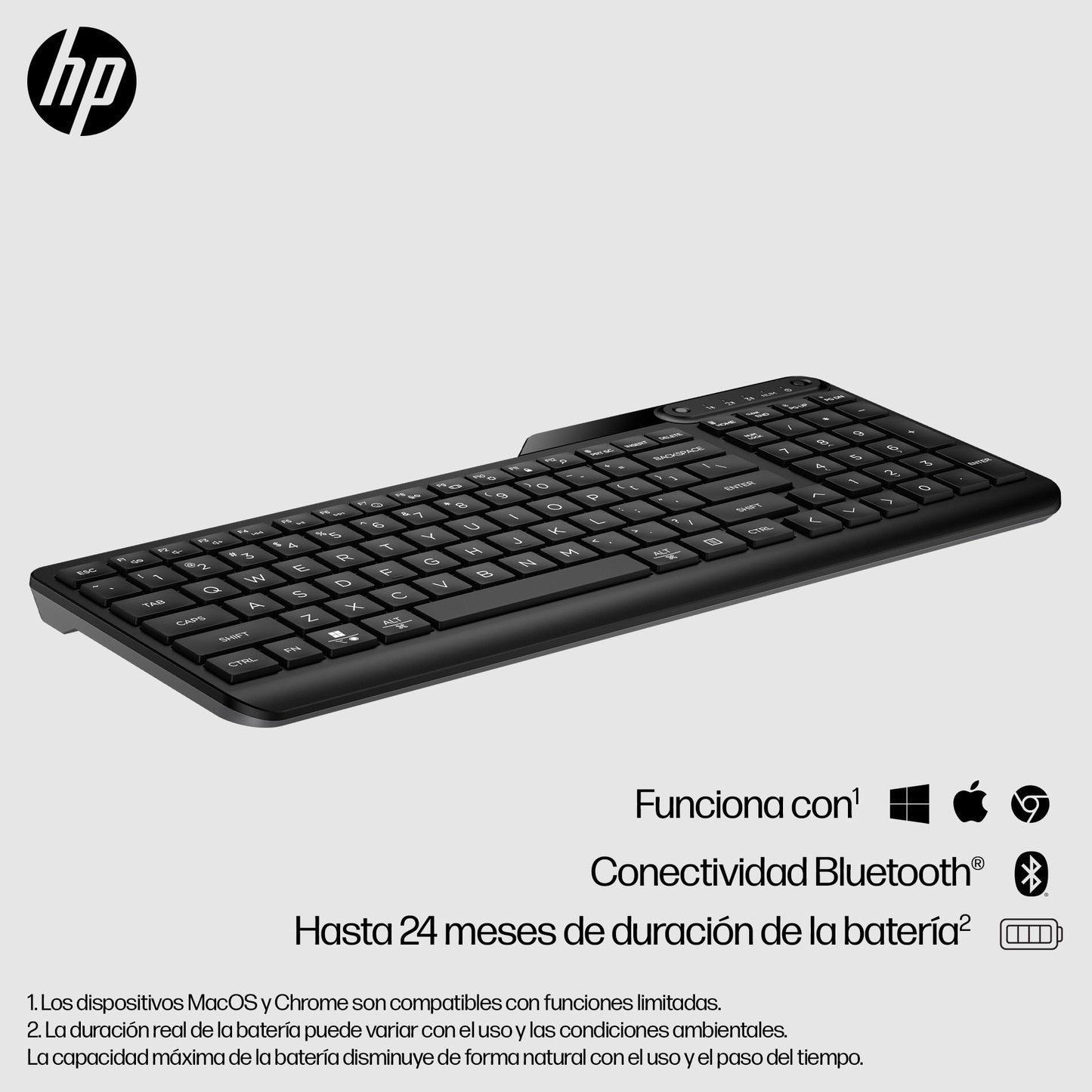 HP - Teclado multidispositivo Bluetooth 460