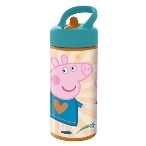 Safta - SAFTA BOTELLA 410ML PEPPA PIG HAVING FUN