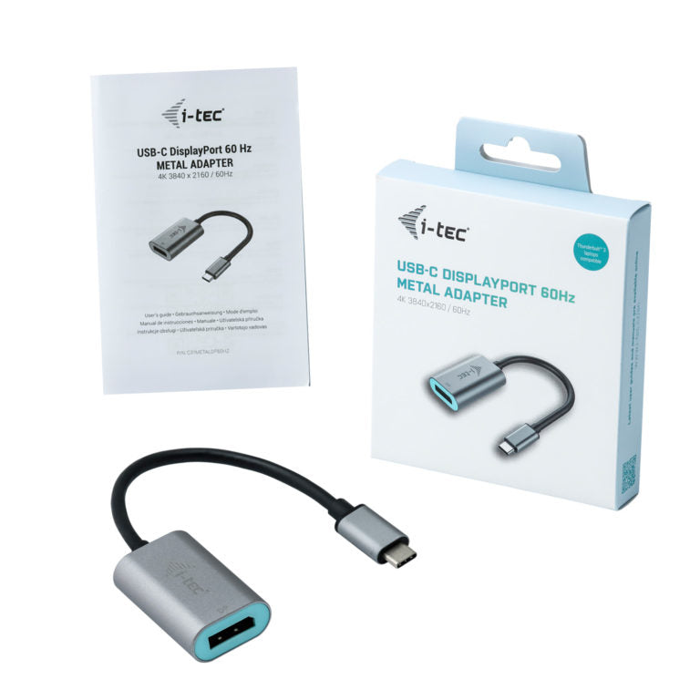 i-tec - Metal USB-C Display Port Adapter 4K/60Hz