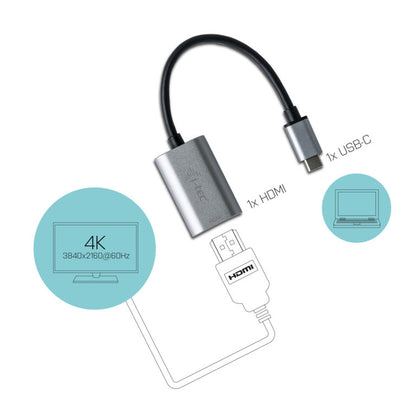 i-tec - Metal USB-C HDMI Adapter 4K/60Hz