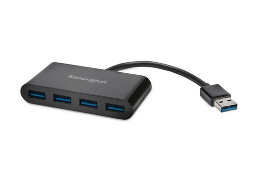 Kensington - Hub USB 3.0 de cuatro puertos UH4000: negro