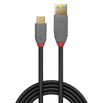 Lindy - 36913 cable USB 2 m USB C USB A Negro