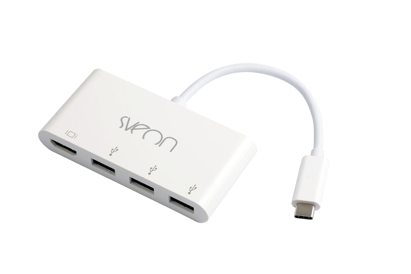 Sveon - SCT502 base para portátil y replicador de puertos USB 3.2 Gen 1 (3.1 Gen 1) Type-C Blanco