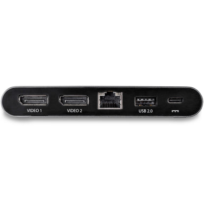 StarTech.com - Docking Station USB C para 2 Monitores DisplayPort 4K - con Entrega de Potencia de 100W Passthrough - GbE - Hub Ladrón Concentrador de 2 Puertos USB-A - Dock USB Tipo C para Ordenador Portátil - con Cable de 1m