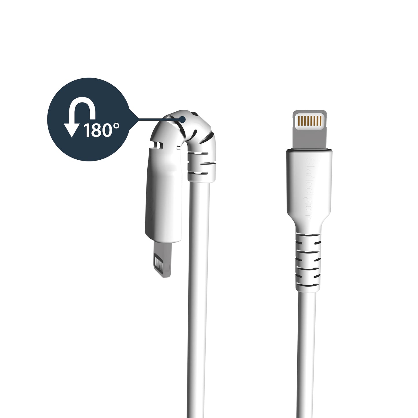 StarTech.com - Cable Resistente USB-A a Lightning de 1 m Blanco - Cable de Alimentación y Sincronización USB Tipo A a Lightning con Fibra de Aramida Robusta - Con Certificación MFi de Apple - iPad/iPhone 12