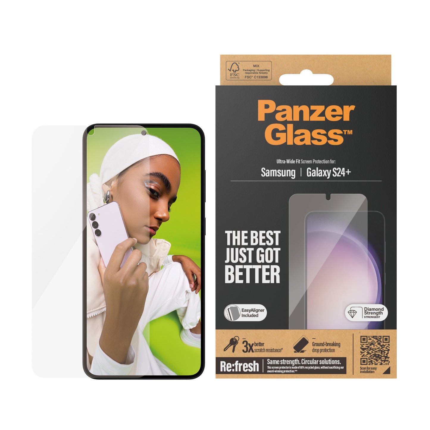 PanzerGlass - Ultra Wide Fit Protector de pantalla Samsung 1 pieza(s)