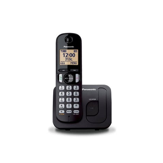 Panasonic - KX-TGC210 Teléfono DECT Negro Identificador de llamadas