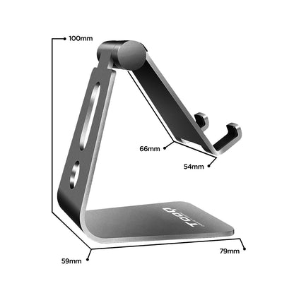 TooQ - Soporte de sobremesa ajustable para teléfono / tablet