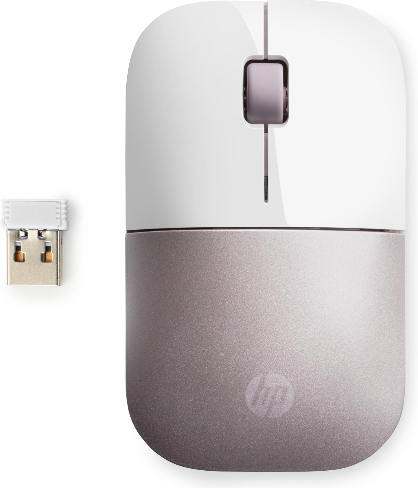 HP - Ratón inalámbrico Z3700 (blanco/rosa)