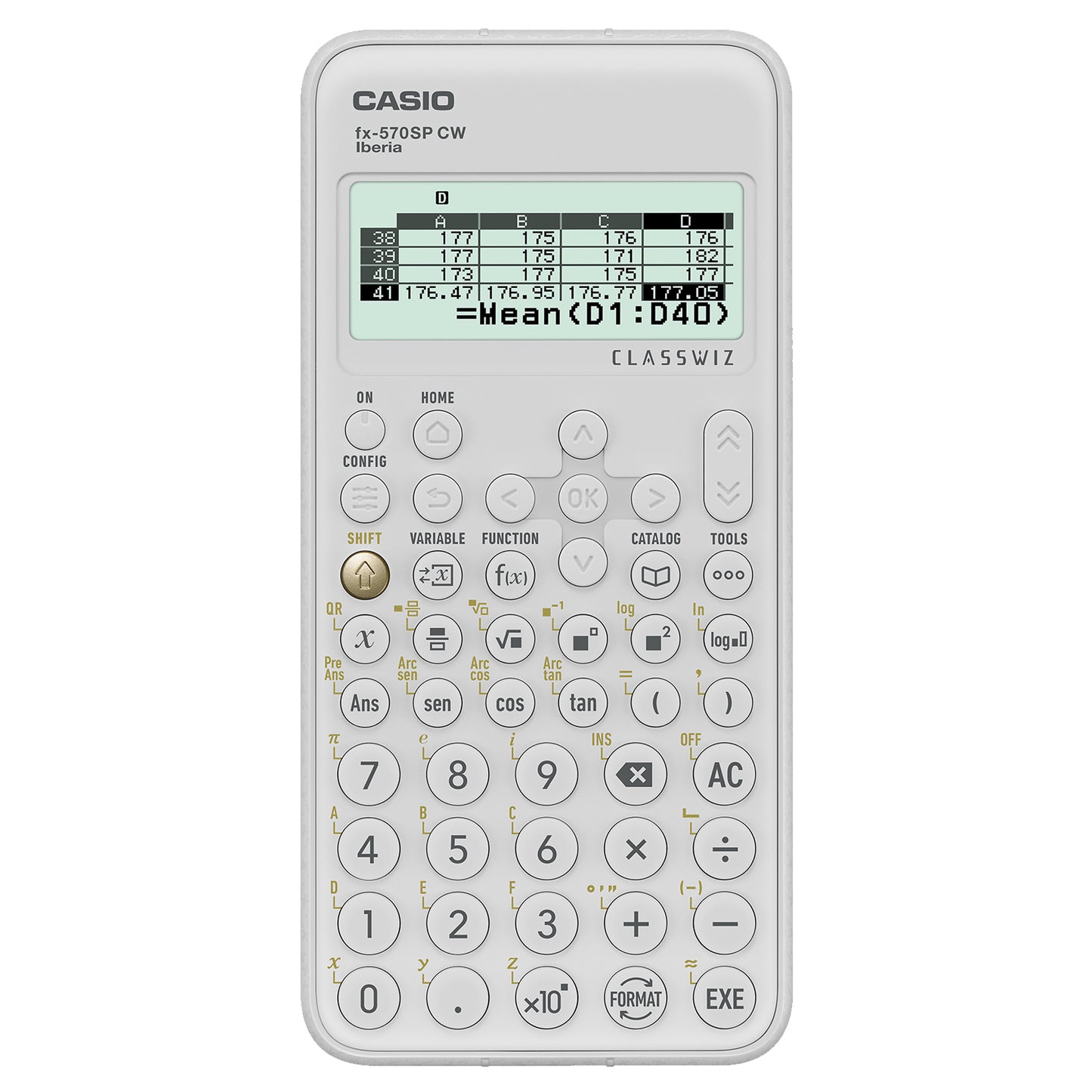 Casio - fx-570SP CW calculadora Escritorio Calculadora básica Blanco