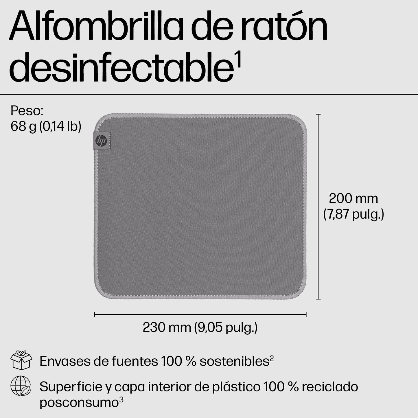 HP - 105 Sanitizable Mouse Pad