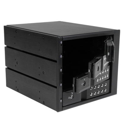 StarTech.com - Rack Móvil Backplane de 4 Bahías de Intercambio en Caliente - Rack Móvil Hot Swap sin Bandeja para Unidades de DD SSD de 3 5in SAS II/SATA III - 6 Gbps