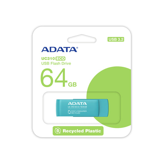 ADATA UC310 ECO unidad flash USB 64 GB USB tipo A 3.2 Gen 1 (3.1 Gen 1) Verde