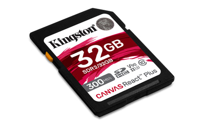 Kingston Technology - Canvas React Plus 32 GB SD UHS-II Clase 10