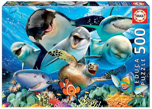 Educa - Underwater Selfies Puzzle rompecabezas 500 pieza(s) Submarino