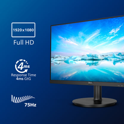 Philips - V Line 241V8LA/00 LED display 60 5 cm (23.8") 1920 x 1080 Pixeles Full HD Negro