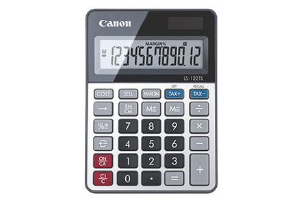 Canon - LS-122TS calculadora Escritorio Pantalla de calculadora Gris