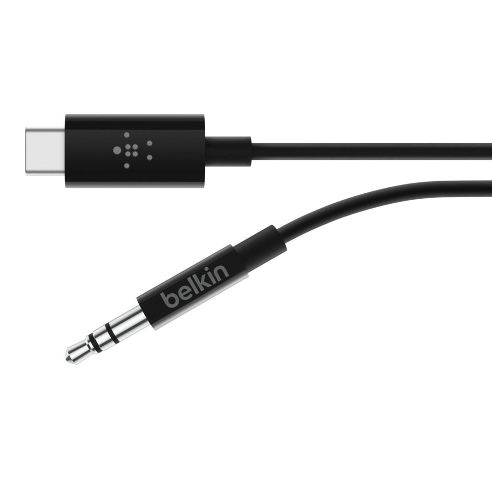 Belkin - RockStar 3.5mm Audio Cable with USB-C Connector cable de audio USB C 3 5mm Negro