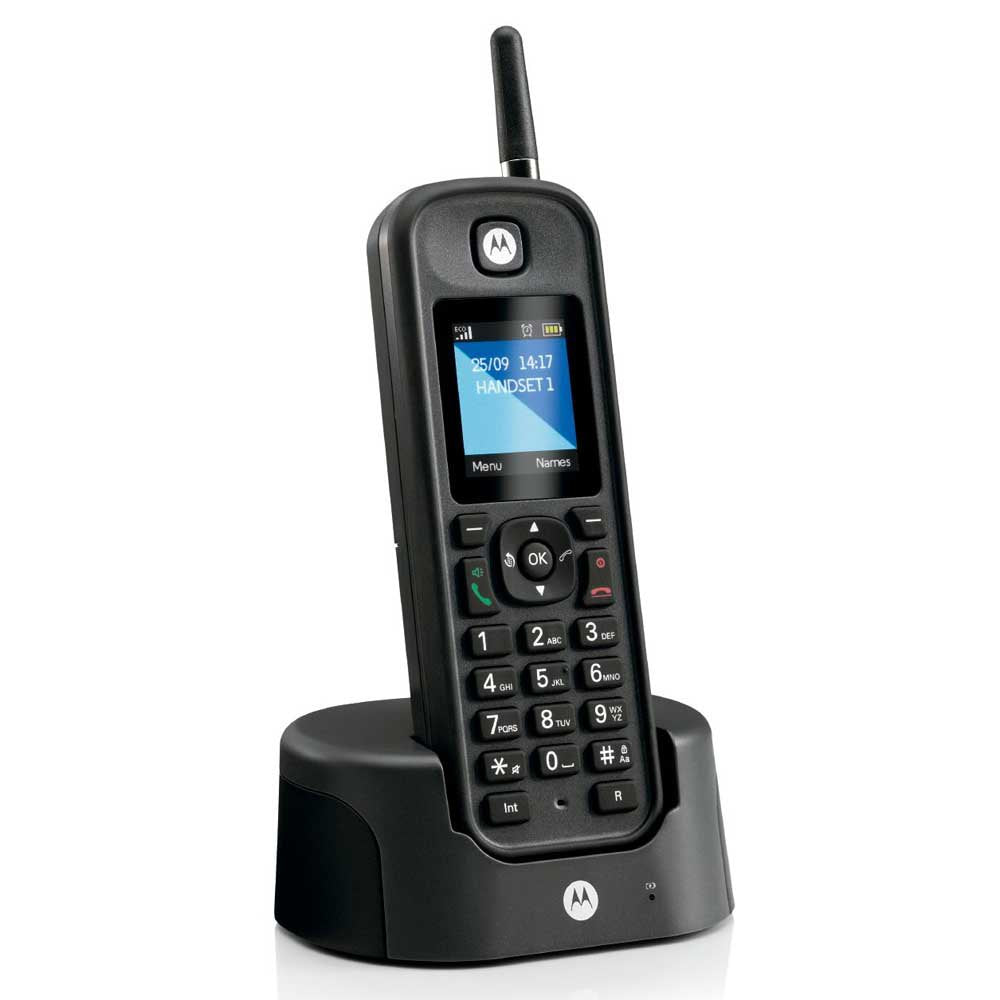 Motorola - O201 Teléfono DECT Identificador de llamadas Negro