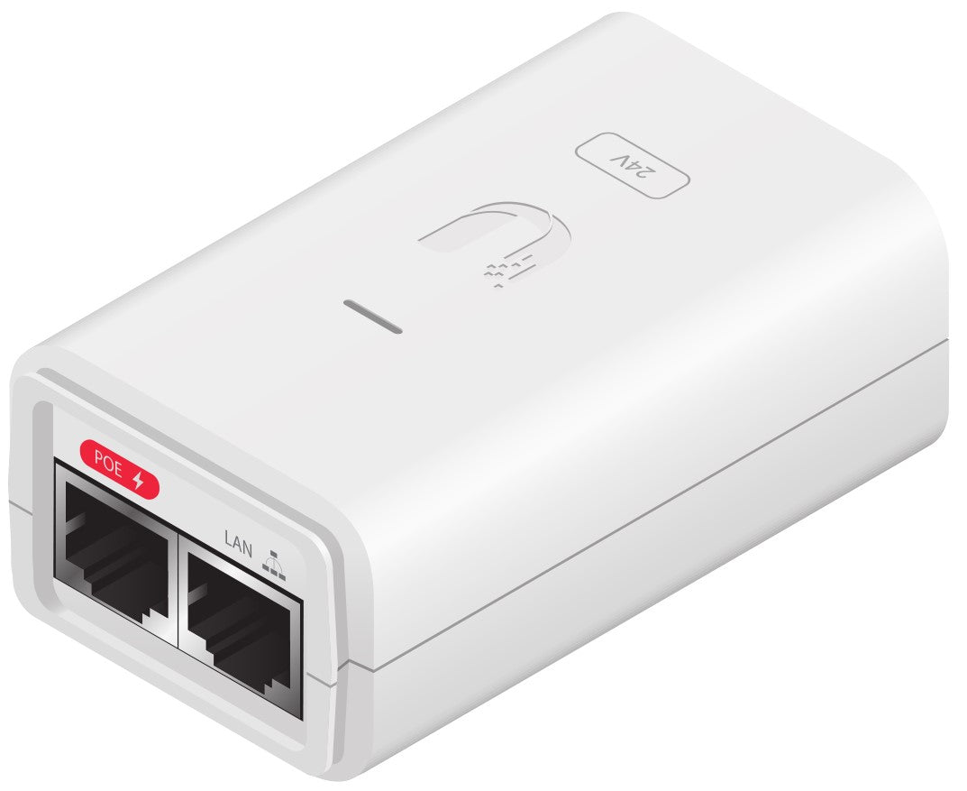 Ubiquiti - POE-24-7W-G-WH adaptador e inyector de PoE Gigabit Ethernet 24 V