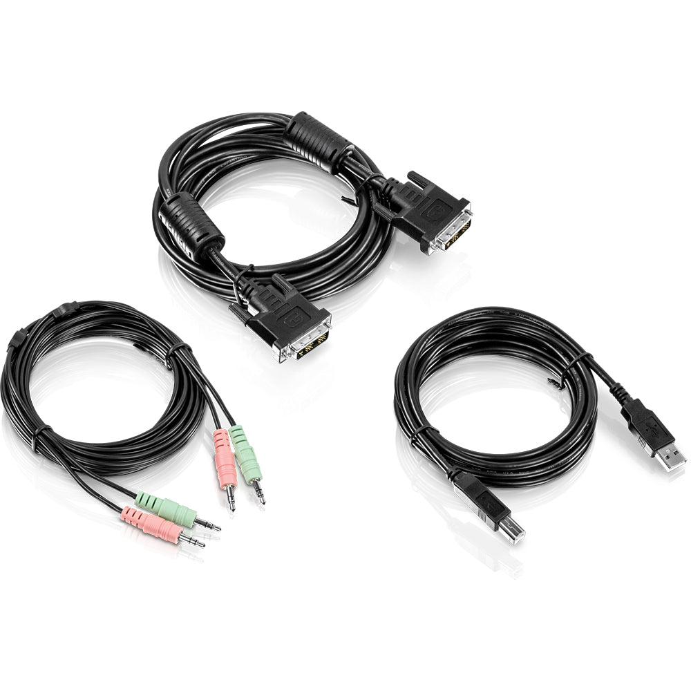 Trendnet - TK-CD10 cable para video  teclado y ratón (kvm) Negro 3 m