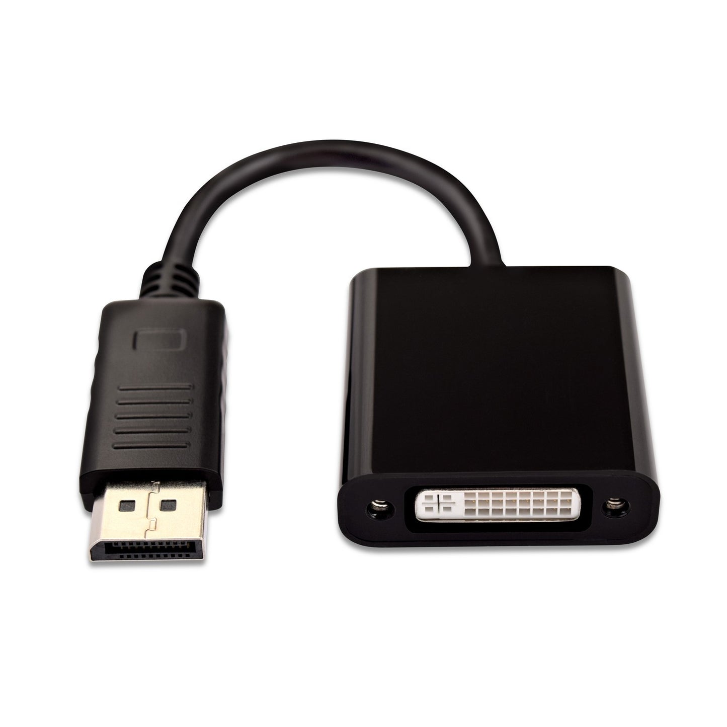 V7 - Adattatore video nero da DisplayPort maschio a DVI-I femmina attiva