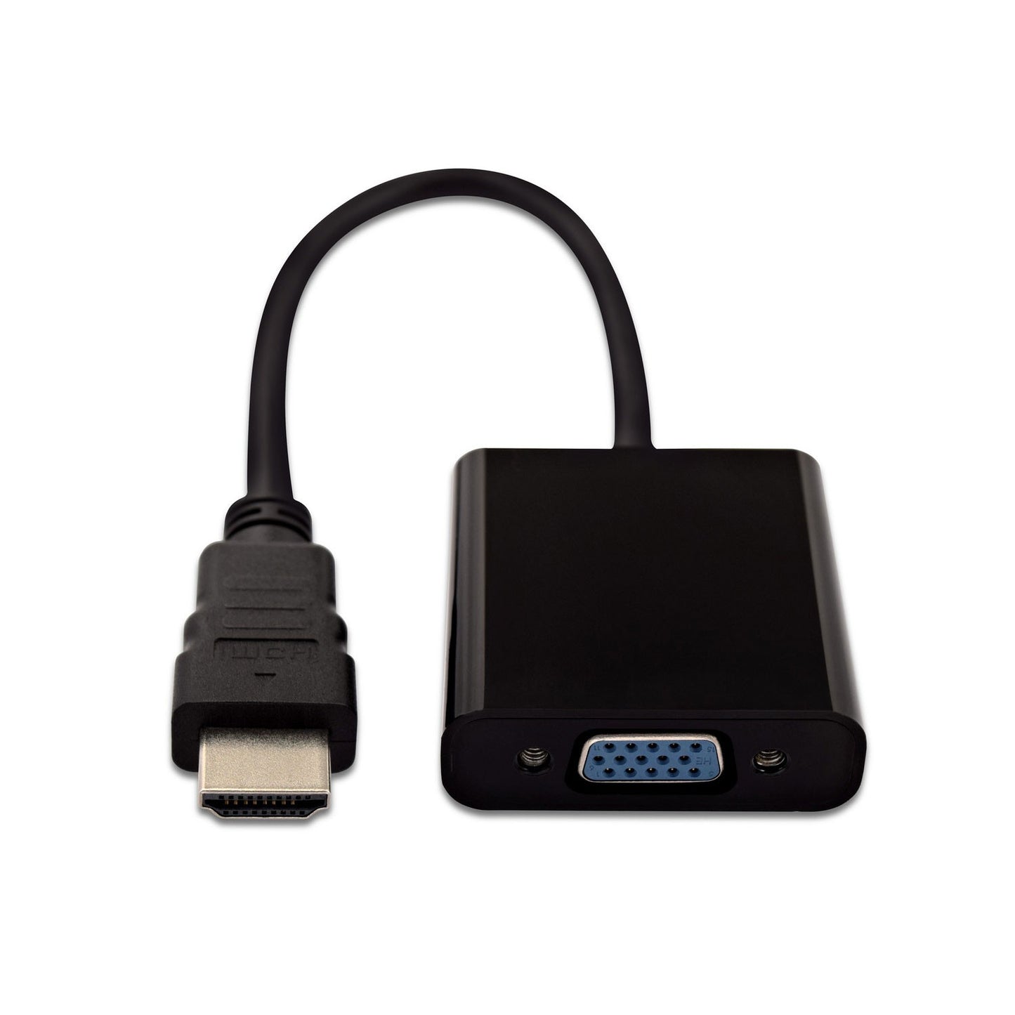 V7 - Adattatore video nero da HDMI maschio a VGA femmina