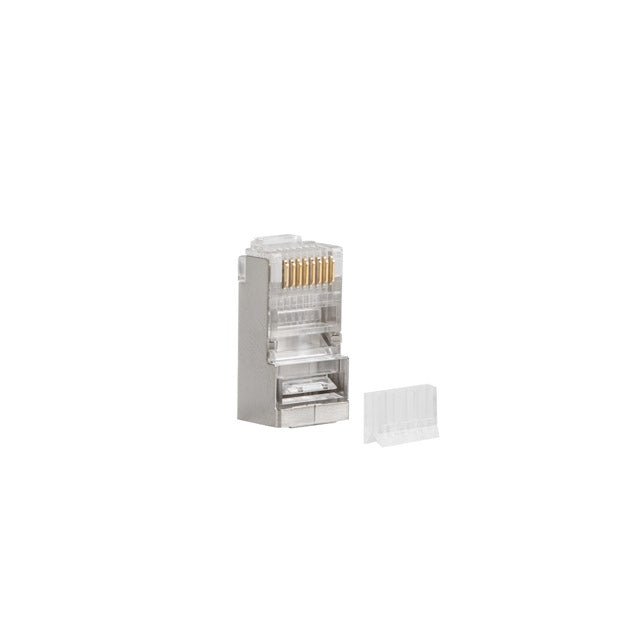 Lanberg - PLS-6020 conector RJ-45 Acero inoxidable  Transparente