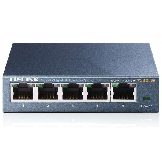 TP-Link - TL-SG105 switch No administrado L2 Gigabit Ethernet (10/100/1000) Negro