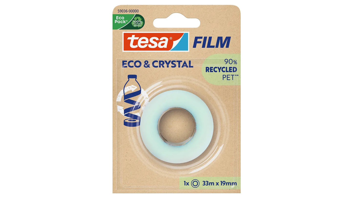 TESA - Eco & Crystal 33 m Tereftalato de polietileno (PET)