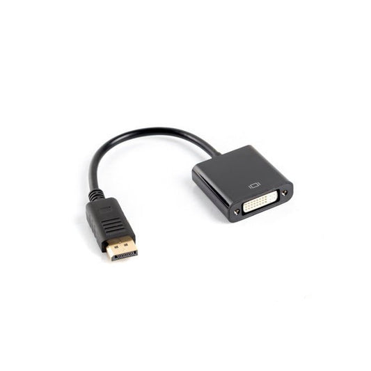 Lanberg - AD-0007-BK adaptador de cable de vídeo 0 1 m DisplayPort DVI-D Negro