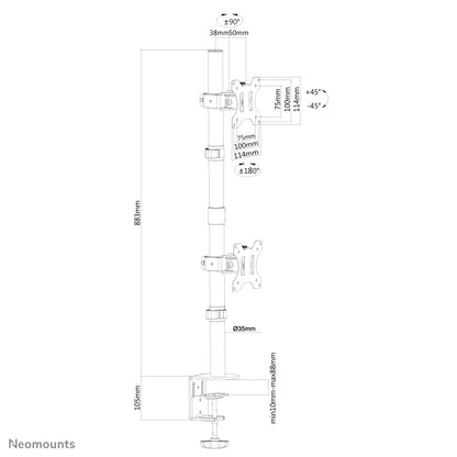 Neomounts - Soporte de escritorio para monitor