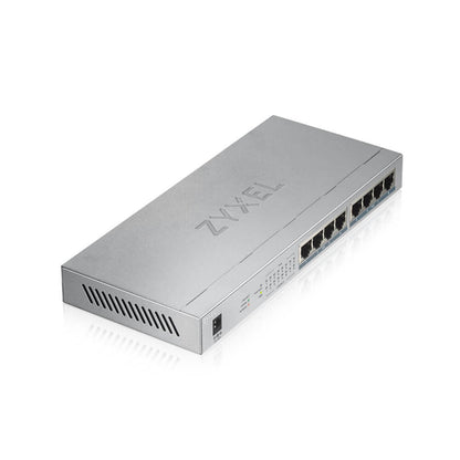 Zyxel - GS1008HP No administrado Gigabit Ethernet (10/100/1000) Energía sobre Ethernet (PoE) Gris