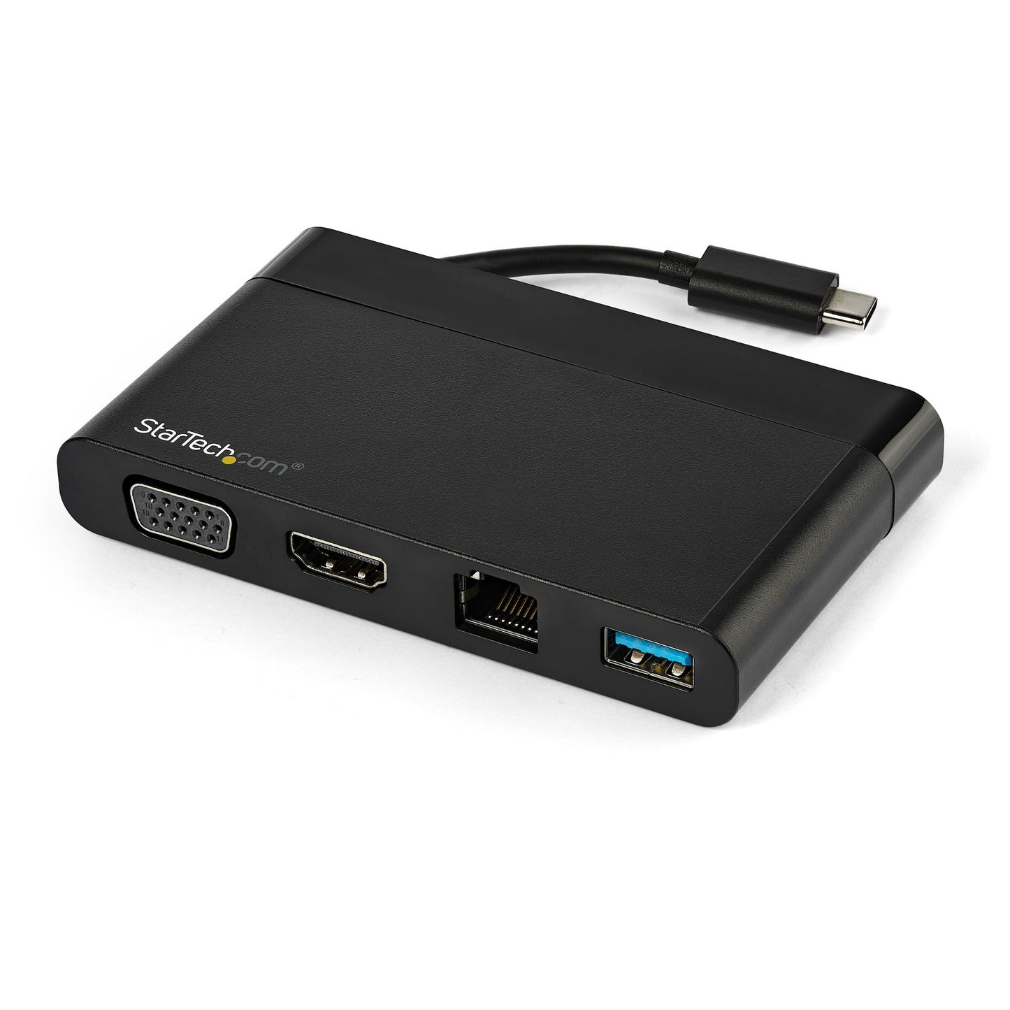 StarTech.com - Adaptador Multipuertos USB-C 4K con HDMI  VGA  Ethernet Gigabit y USB 3.0 - Mini Docking Station USB Tipo C de Viajes a HDMI de 4K o VGA 1080p - Replicador de Puertos USBC